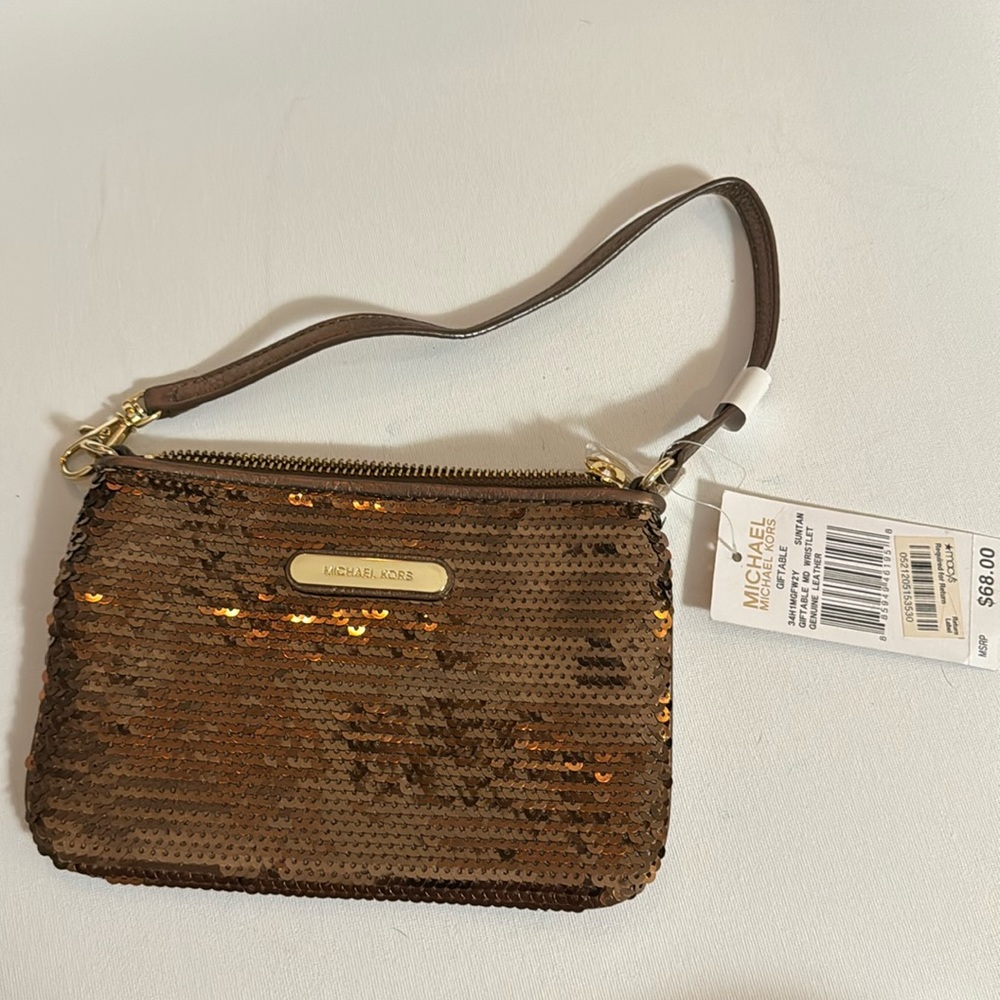 Micheal kors sequin wristlet